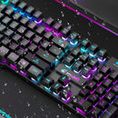 ZIYOULANG T3 Wireless Charging Gaming Lighted Keyboard and Mouse Set(White Rainbow Light)