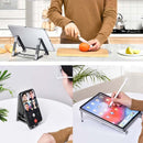 Metal Laptop Stand Computer Cooling Folding Mini Flat Raised Bracket(Gray)