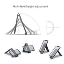 Metal Laptop Stand Computer Cooling Folding Mini Flat Raised Bracket(Silver)