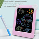 LED Luminous Drawing Board Electronic Fluorescent Writing Board Children Light Painting Message Board(Blue)