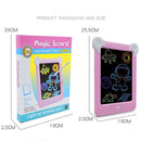 LED Luminous Drawing Board Electronic Fluorescent Writing Board Children Light Painting Message Board(Pink)