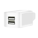 3 PCS Universal Car Intelligent Reverse Connection Lithium Battery Electric Car Mobile Phone Charger, Style:Extended White Double Port 2A