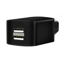 3 PCS Universal Car Intelligent Reverse Connection Lithium Battery Electric Car Mobile Phone Charger, Style:Extended Black Double Port 2A