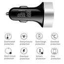 Digital Display PD+QC3.0+2.4A Car Charger TYPE-C Car Phone Charger(Sapphire Blue)