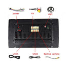 Universal Machine Android Smart Navigation Car Navigation DVD Reversing Video Integrated Machine, Size:9inch 2+32G, Specification:Standard+12 Lights Camera
