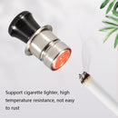 Motorcycle Car Dual USB Mobile Phone Charger With Cigarette Lighter Interface Multi-function Digital Display Car Charger, Style:DYUK Red Light