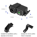 Motorcycle Car Dual USB Mobile Phone Charger With Cigarette Lighter Interface Multi-function Digital Display Car Charger, Style:DYUK-2 Red Light