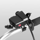 Motorcycle Car Dual USB Mobile Phone Charger With Cigarette Lighter Interface Multi-function Digital Display Car Charger, Style:DYUK-2 Green Light