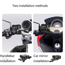 Motorcycle Car Dual USB Mobile Phone Charger With Cigarette Lighter Interface Multi-function Digital Display Car Charger, Style:DYUK-2 Blue Light