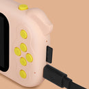 2.4 inch Screen 1080P High-definition Shatter-resistant Ultra-thin Children Camera HD Photo and Video, Style:No Memory Card(Orange Pink)