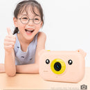 2.4 inch Screen 1080P High-definition Shatter-resistant Ultra-thin Children Camera HD Photo and Video, Style:No Memory Card(Orange Pink)