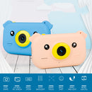 2.4 inch Screen 1080P High-definition Shatter-resistant Ultra-thin Children Camera HD Photo and Video, Style:No Memory Card(Sky Blue)