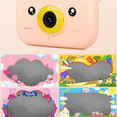 2.4 inch Screen 1080P High-definition Shatter-resistant Ultra-thin Children Camera HD Photo and Video, Style:No Memory Card(Sky Blue)