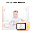 2.4 inch Screen 1080P High-definition Shatter-resistant Ultra-thin Children Camera HD Photo and Video, Style:No Memory Card(Sky Blue)