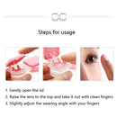 2 PCS Automatic Lens Removal Cosmetic Case Contact Lens Storage Portable Double Box(Ink Blue)