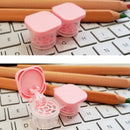 2 PCS Automatic Lens Removal Cosmetic Case Contact Lens Storage Portable Double Box(Ink Blue)