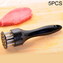 5 PCS Steak Pig Quickly Loosen Meat Needle Knock Meat Hammer Kitchen Tool(Black)