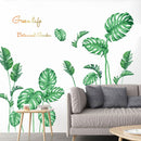 2 PCS Green Vegetation Home Decoration Self-adhesive Wall Stickers