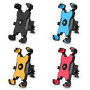 Electric Bicycle Mobile Phone Holder Can Be Rotated 360-degree Mobile Phone Holder Four-way Adjustment Bracket for Motorcycle, Style:Handlebars(Blue)