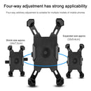Electric Bicycle Mobile Phone Holder Can Be Rotated 360-degree Mobile Phone Holder Four-way Adjustment Bracket for Motorcycle, Style:Handlebars(Blue)
