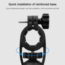 Electric Bicycle Mobile Phone Holder Can Be Rotated 360-degree Mobile Phone Holder Four-way Adjustment Bracket for Motorcycle, Style:Rearview Mirrors(Black)