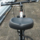 Bicycle Seat Mountain Bike Seat Cushion Shock Absorption no Nose Saddle Riding Equipment(Red)