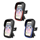 Mountain Bike Card Holder Touch Screen Mobile Phone Holder Motorcycle Electric Vehicle Waterproof Navigation Bracket Shade Mobile Phone Holder, Style:Handlebars(Black)