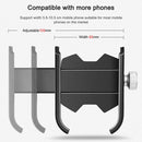 Bicycle Mobile Phone Holder Motorcycle Electric Car Navigation Mobile Phone Holder, Style:Handlebars(Black)