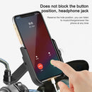 Bicycle Mobile Phone Holder Motorcycle Electric Car Navigation Mobile Phone Holder, Style:Handlebars(Silver)