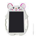 9 inch Children Cartoon Handwriting Board LCD Electronic Writing Board, Specification:Monochrome Screen(Cute Mouse White)