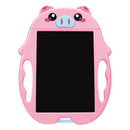 9 inch Children Cartoon Handwriting Board LCD Electronic Writing Board, Specification:Monochrome Screen(Pink Pig)
