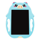 9 inch Children Cartoon Handwriting Board LCD Electronic Writing Board, Specification:Monochrome Screen(Blue Pig)