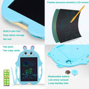 9 inch Children Cartoon Handwriting Board LCD Electronic Writing Board, Specification:Monochrome Screen(Blue Pig)