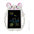 9 inch Children Cartoon Handwriting Board LCD Electronic Writing Board, Specification:Color Screen(Cute Mouse White)