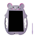 9 inch Children Cartoon Handwriting Board LCD Electronic Writing Board, Specification:Color Screen(Cute Mouse Grey)