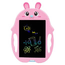 9 inch Children Cartoon Handwriting Board LCD Electronic Writing Board, Specification:Color Screen(Pink Rabbit)