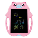 9 inch Children Cartoon Handwriting Board LCD Electronic Writing Board, Specification:Color Screen(Pink Pig)