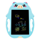 9 inch Children Cartoon Handwriting Board LCD Electronic Writing Board, Specification:Color Screen(Blue Pig)