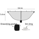 Separate Hammock Mosquito Net Outdoor Hammock Mosquito Cover And Not Include Hammock(Gray)