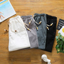 Casual Loose Cotton Linen Five-point Shorts, Size: XXL(Gray)