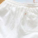 Casual Loose Cotton Linen Five-point Shorts, Size: XXL(Navy Blue)