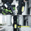 GOOFY DT-6005 Bike Light USB Rechargeable Tail Light Mountain Bike Night Warning LED Light, Colour: 6005B Red White Light