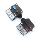 50A Auto Circuit Breaker Car Audio Fuse Holder Power Insurance Automatic Switch(Blue)
