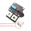 200A Auto Circuit Breaker Car Audio Fuse Holder Power Insurance Automatic Switch(Black)