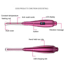 Digital Display Eyelash Curler Heating & Long-lasting Shaping Electric Eyelash Curler(White)