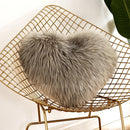 Home Cushion Pillow can be Washed without Core Heart-shaped Pillowcase, Size: 40x50cm(White)