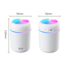 Colorful Cup Humidifier USB Car Air Purifier(White)