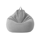 Lazy Sofa Bean Bag Chair Fabric Cover, Size: 70x80cm(Light Gray)