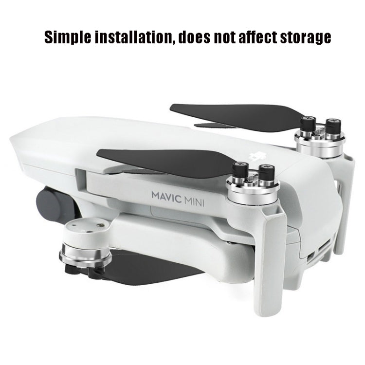 RCSTQ 4 PCS Motor Protective Cover Aluminum Alloy Motors Cap Protector with Blade Screw Set for DJI Mavic Mini
