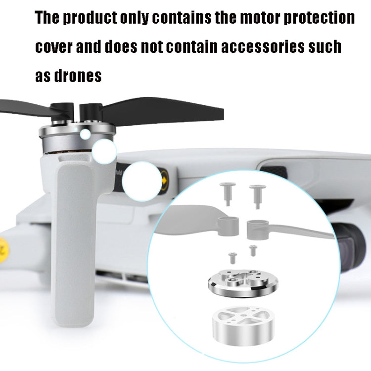 RCSTQ 4 PCS Motor Protective Cover Aluminum Alloy Motors Cap Protector with Blade Screw Set for DJI Mavic Mini